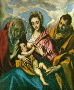 El Greco virgin with santa ines and santa tecla Spain oil painting artist